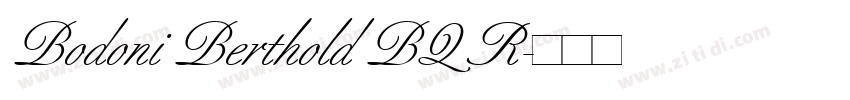 Bodoni Berthold BQ R字体转换